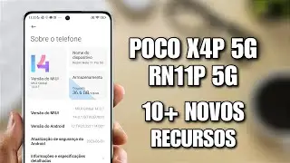 MIUI 14 ANDROID 13 - REDMI NOTE 11 PRO 5G / POCO X4 PRO 5G - 10+ NOVOS RECURSOS ADICIONADOS - REVIEW