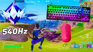 SteelSeries Apex Pro TKL ASMR 😴 Solo Gameplay 🏆 Satisfying Keyboard Fortnite 360 FPS 4K