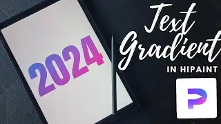 HIPAINT | How to make Gradient text in hipaint,  Beginners hipaint tutorial