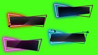 Neon Border Green Screen | Chrome Key | Green Screen | Neon Green Screen | Neon Animation | Neon