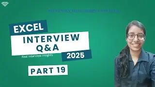 Excel Interview Questions and Answers 2025 | Part 19 | Inventory Management Analysis | Sonali Gupta