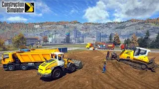 Timelapse👷Multiplayer🚧 Build A Solar Parking Lot E.U Map 🚧Construction Simulator 23