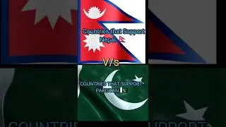 Countries that support nepal vs Pakistan #shorts #viral