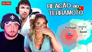 REAÇÃO dos STREAMERS ao TERRAMOTO em LIVE