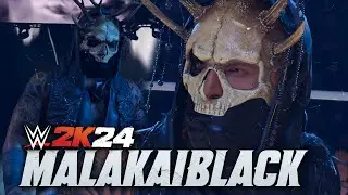 WWE 2K24 MALAKAI BLACK w/Call Name GFX | New WWE 2K24 Mods