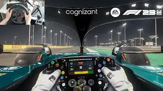 F1 23 - Qatar Circuit (night) | Logitech G29 gameplay