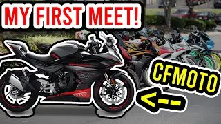 MY FIRST BIKE MEET ON THE CFMOTO 450 SS (FT ADOBOMOTO)