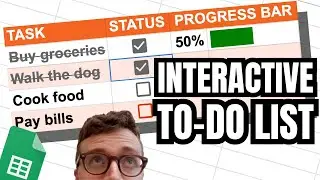 Interactive Tasklist in Google Sheets
