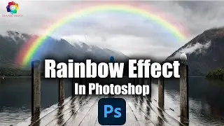 How To Add Realistic & Costume RAINBOW To A Photo In Photoshop