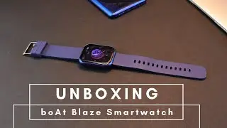 boAt Blaze Smartwatch 1.75” HD Display Fast Charge Apollo 3 Blue Plus Processor Unboxing & Review