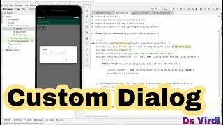 Alert Dialog In Android Studio | Custom Dialog In Android Studio