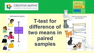 T-test for difference of two means in paired samples - statistics help including Excel examples