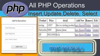 insert update delete in php mysql || php mysql || select insert update delete in php mysqli example