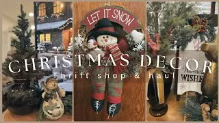 Thrift With Me for Christmas Home Decor | Shop With Me & Haul | Christmas DIYs