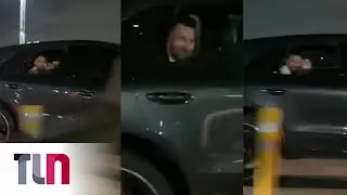 ¡Qué suerte! Se cruzó a Messi en la autopista, lo saludó y se hizo viral