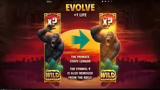 🦍 Primate King Slot Gameplay by Red Tiger Gaming Random Primate Smash Feature & Stacked Wilds 🎰🌴