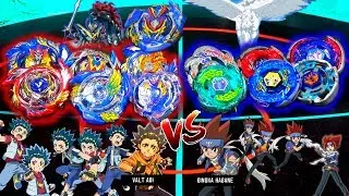 ALL VALKYRIES VS ALL PEGASUS VALT VS GINGKA BURST VS MFB