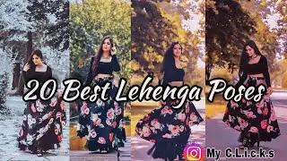 20 Top Lehenga Poses || Girls Indo-western photoshoot || my_clicks Instagram