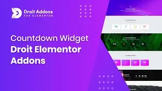 Countdown Widget | Droit Addons for Elementor