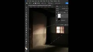 Create light rays in photoshop 2024 #photoshop