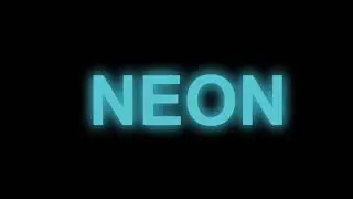 Neon Text Glowing Animation Using HTML and CSS