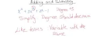 Simplifying Polynomials