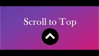 Jquery Scroll To Top Tutorial