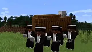 Негры танцуют с гробов в майнкрафте/Africans dancing in Minecraft