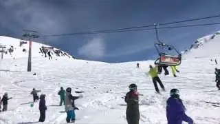 Skiers flung from malfunctioning lift in Georgia ski resort