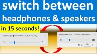 How to switch between headphones and speakers without unplugging