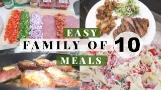 BIG FAMILY MEAL IDEAS \\ Cook With Us For Our Large Family of 10