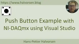 Push Button Example with NI DAQmx using Visual Studio