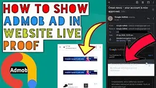 Admob ads showing in Website  | Live | Proof  | how to show admob ads in Website