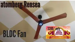 Atomberg Renesa 1400mm BLDC Motor Remote 3 Blade Ceiling Fan unboxing|How to install#TN72Rock#amazon