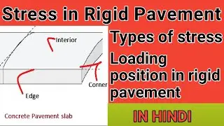 Stress in Rigid Pavement || Westergaard's Stress  || warping stress ||temperature stress|| in hindi