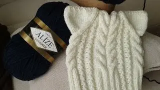 Шапка спицами. КотоШапка. Часть 2.  // Knitting for kids // How to knit a hat
