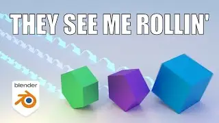 Rolling Cubes & Hexagons, Blender Tutorial