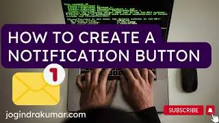 How To Create a Notification Button in html css #html #css #notification #button #shorts