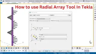 Radial Array Tool | Array in Tekla | Part-3 | Tamil