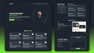 Create A Complete Responsive Personal Portfolio Website Using HTML CSS And Javascript