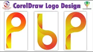 P logo Design in Coreldraw || CorelDraw Logo Design