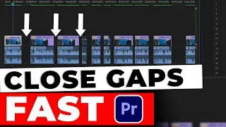 How to Edit FASTER in Premiere Pro | Close multiple Gaps with 1 Click