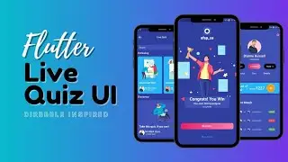 Flutter Live Quiz UI | Dribbble UI | Flutter Tutorials | Speed Code