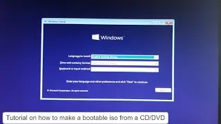 Tutorial on how to make a bootable ISO image from a CD/DVD.