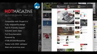 Hotmagazine - News & Magazine Drupal Theme | Themeforest Website Templates and Themes