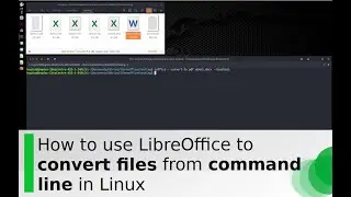 How to use LibreOffice to convert files from command line in Linux