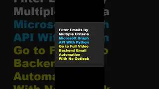 Email Automation Microsoft  Graph Api  How to Filter Emails with multiple criteria #emailautomation