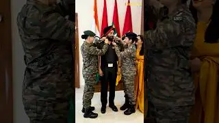 Indian Army Officer Pipped by Daughters ❤️🔥 #indianarmy