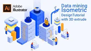 How to create isometric illustrations in Adobe illustrator for the web design and Mobile apps