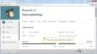 How to export and share reports with MailChimp ?